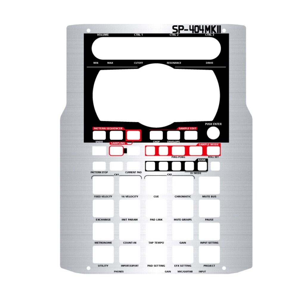Roland SP-404MK2 Custom Skin 303-Style Hairline Skin Seal Sticker from japan