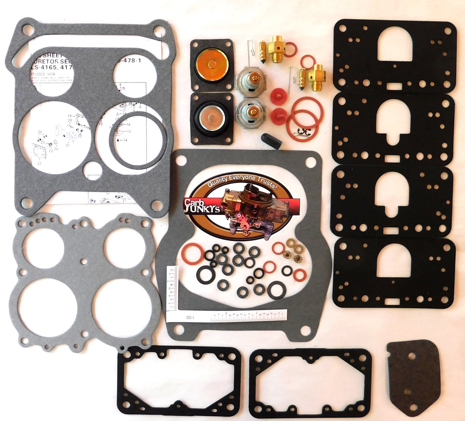 Holley Spreadbore 4165 Carburetor Repair Kit 6210 6211 6262 6263 6468 6772 6773
