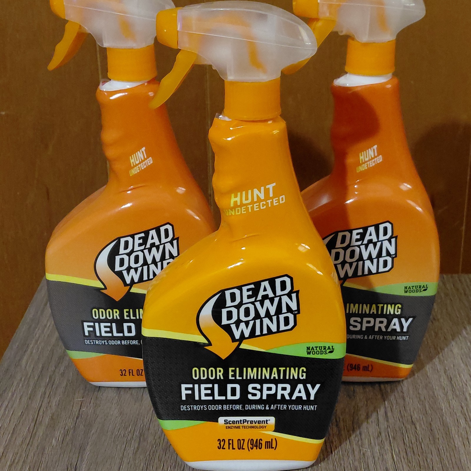 Dead Down Wind Field Spray Natural Woods 32 oz. NEW LOT OF 3