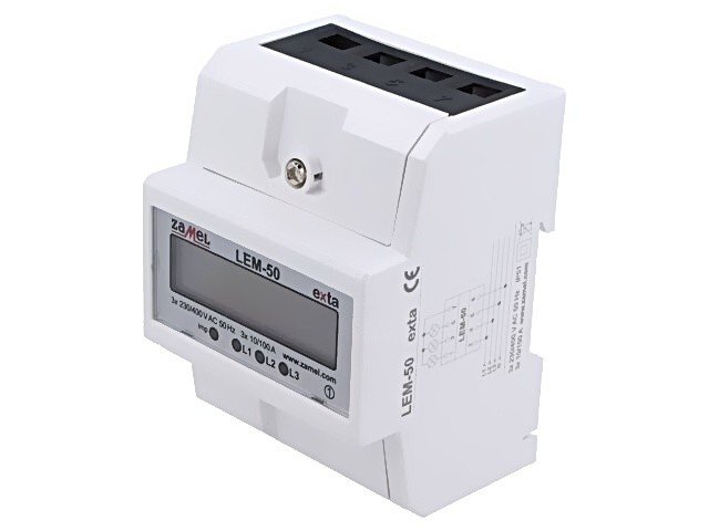 LEM-50 controller for DIN rail IP51 IBoperation max: 100A -25-55°C ZAMEL