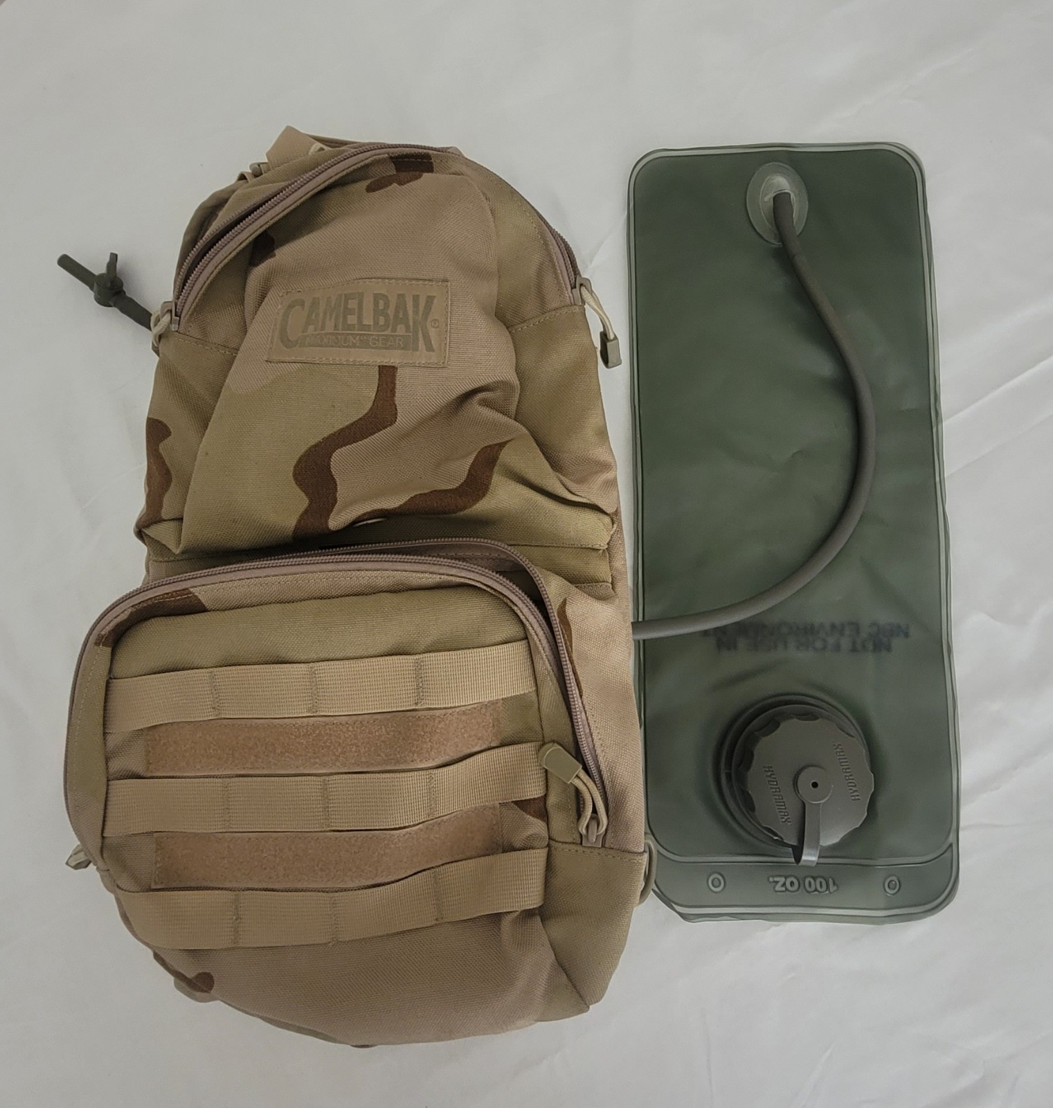 CAMELBAK Brown Camoflouge Cordura By Dupont, Bladder 100 Ounces