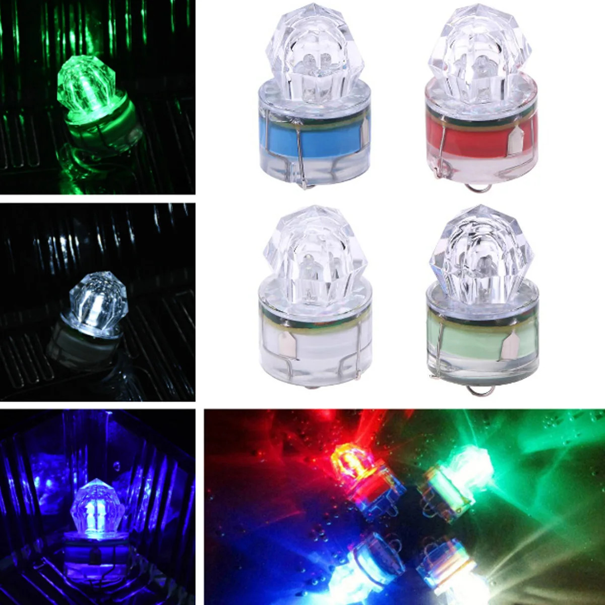Fishing Lure Lamp Yorzeng Mini Abs Led Waterproof Squid Lights Deep Drop Fish
