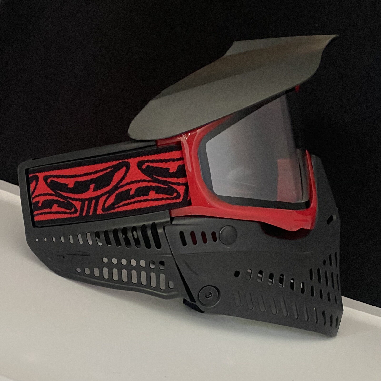 NEW JT Proflex ICE Red Black Translucent  Paintball Mask Goggle - Thermal Lens