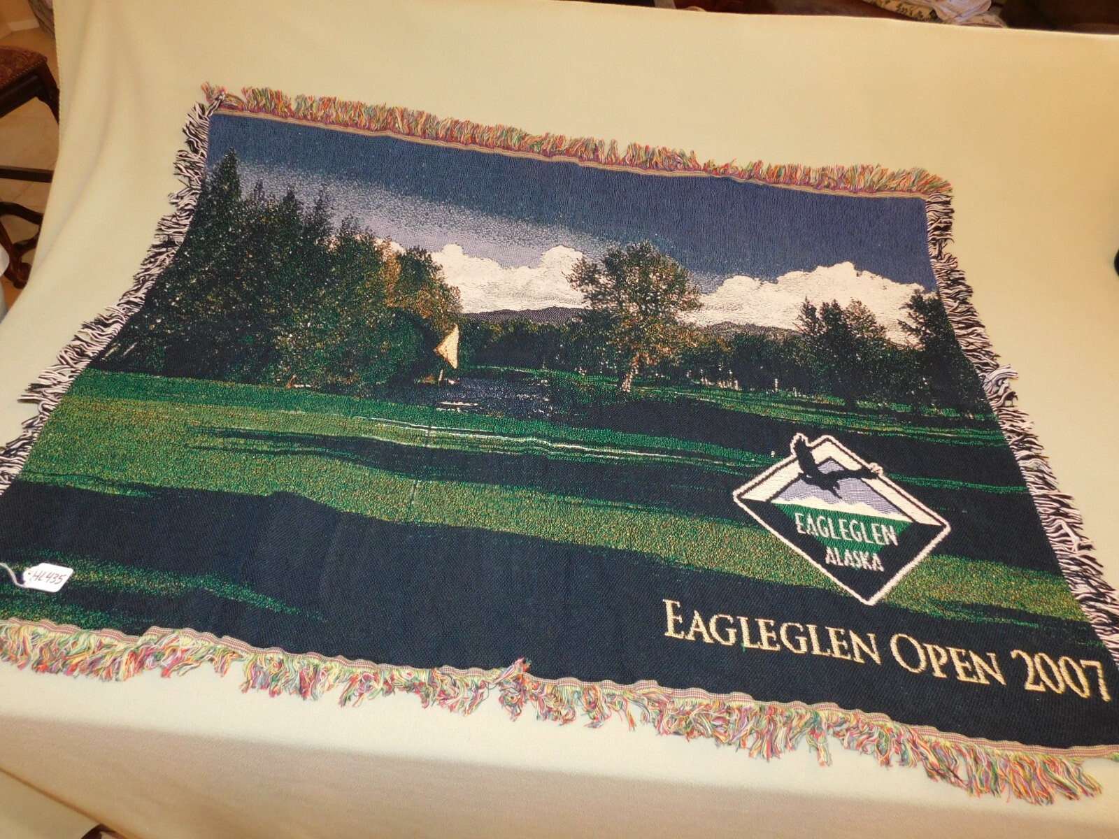 EagleGlen Open 2007 Golf Tapestry Fringe Blanket HL435