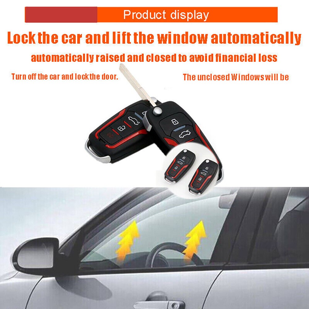 Car Smart Keyless Entry Engine Start Stop Alarm System Push Button Remote Auto