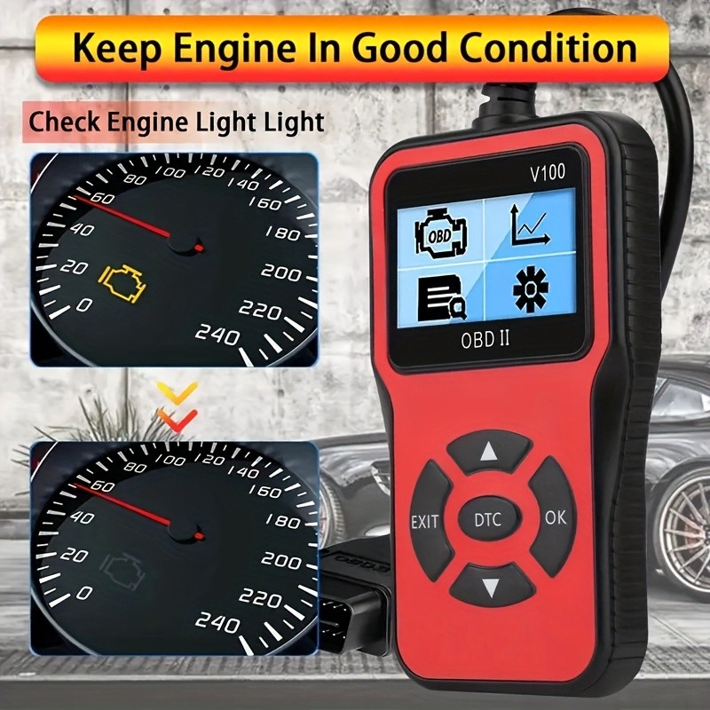 V100 OBD2 Car Scanner USB Engine Fault Code Reader Diagnostic Tool