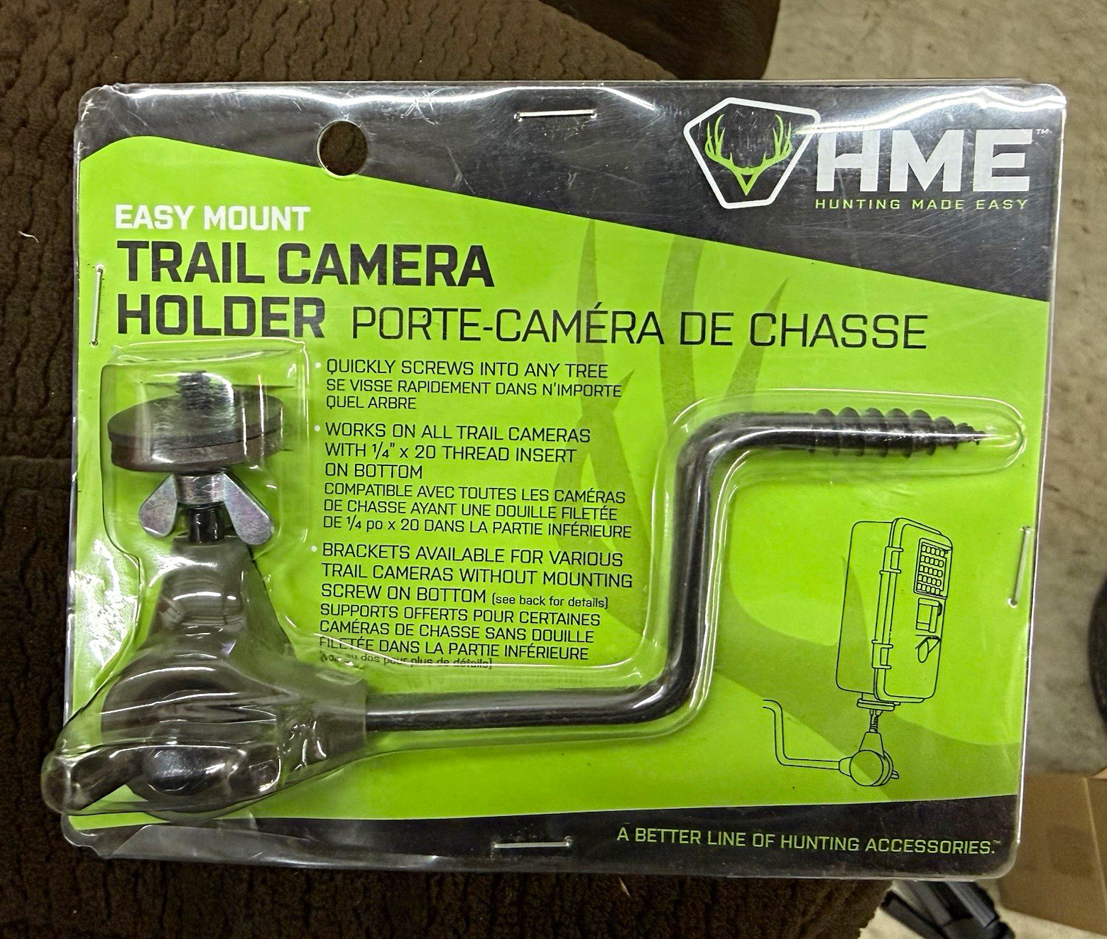 HME Easy Mount Trail Camera Equipment Holder Black Metal HME-TH HME-TH