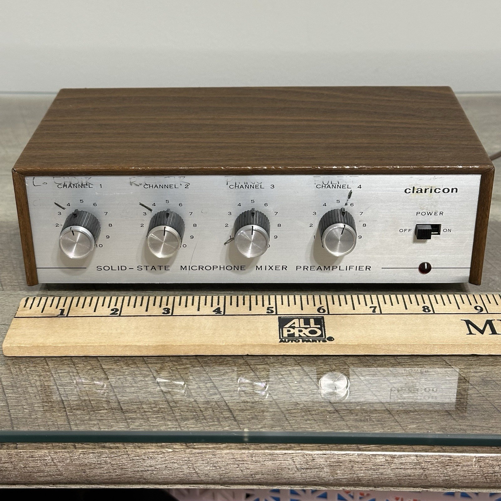 Claricon 44-485 Solid State Microphone Mixer Preamplifier