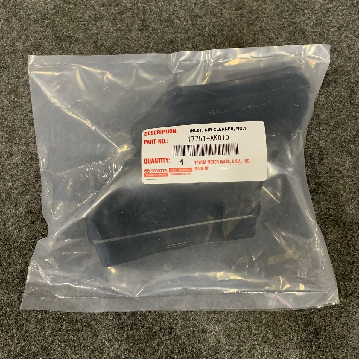 TOYOTA GENUINE PARTS Inlet Air Cleaner for 2024-25 Toyota Tacoma 17751-AK010*