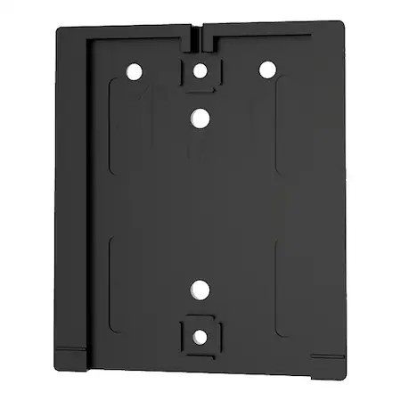 Retracta-Belt Wp412f-Sb Wall Mount Plate, Polycarbonate, 3 3/4 In Height, 1 Lb,