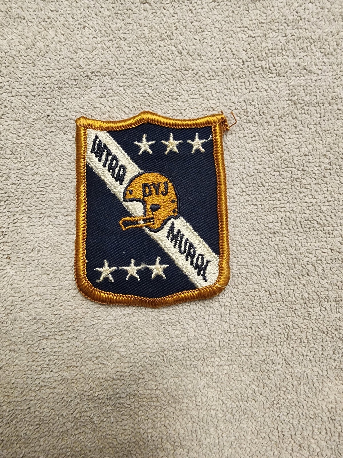 VINTAGE INTRAMURAL DYJ FOOTBALL PATCH