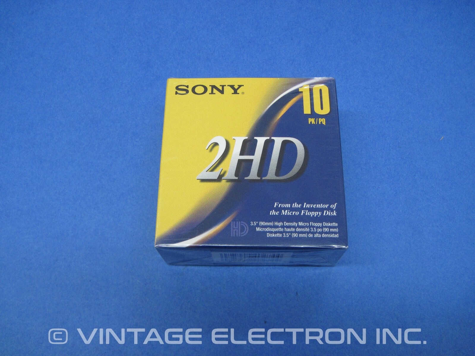 Sony MFD-2HD 3-1/2" (3.5) High Density Floppy Disks - SEALED BOX 10 (Apple, IBM)