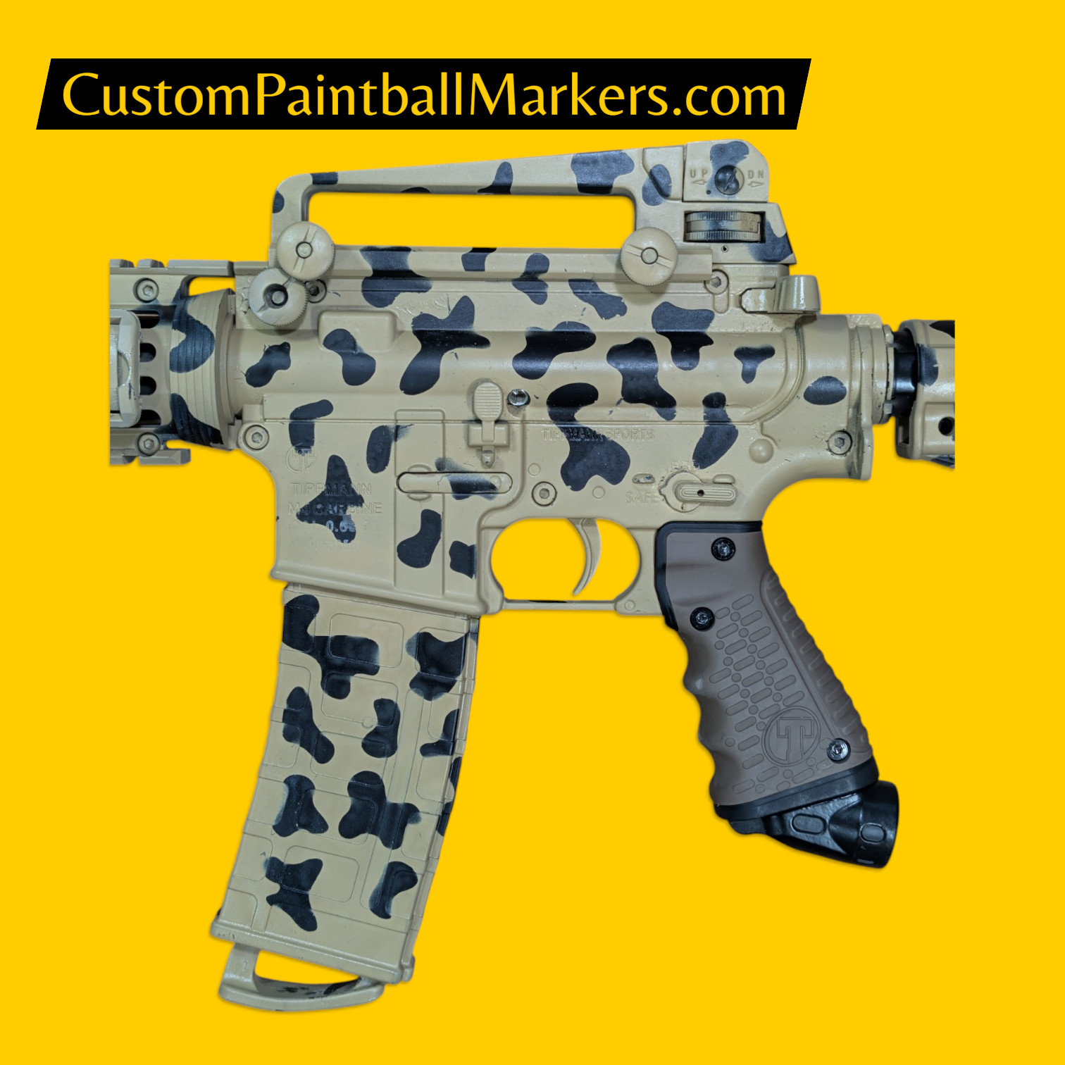 Tippmann TMC M16A4 “Desert Storm” Custom Magfed Paintball Marker