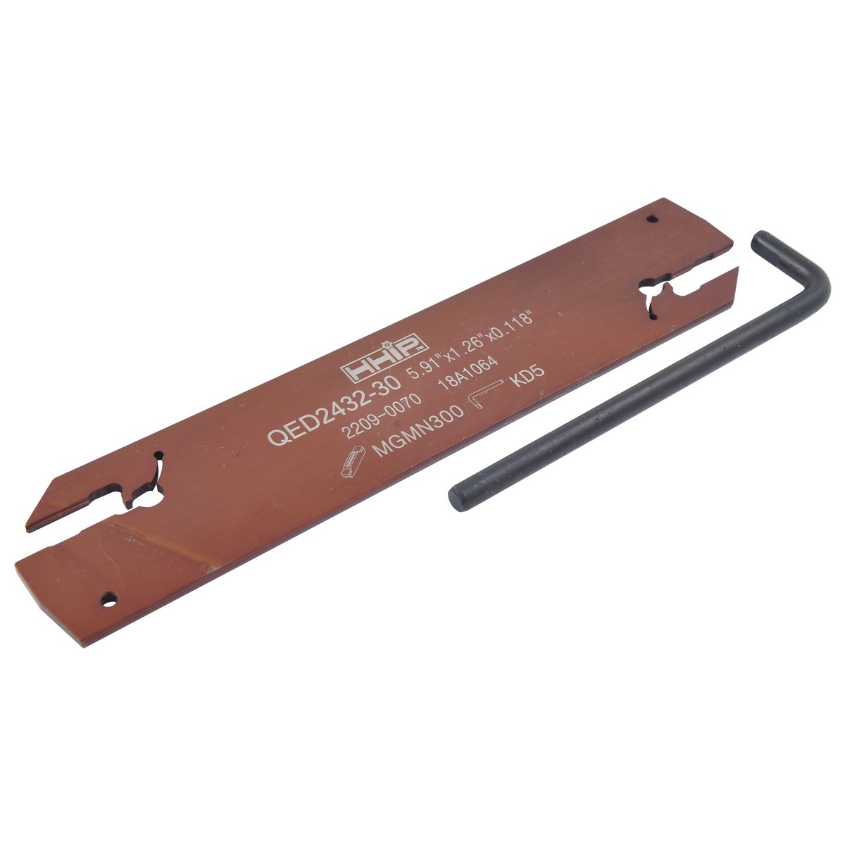 5.91 X 1.26 X 0.118" RIGHT HAND EXTERNAL CUT-OFF & GROOVING BLADE (2209-0070)