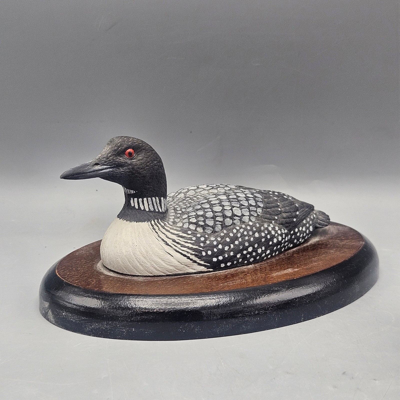 1990 Hai Feng Ma Wooden Loon Figurine
