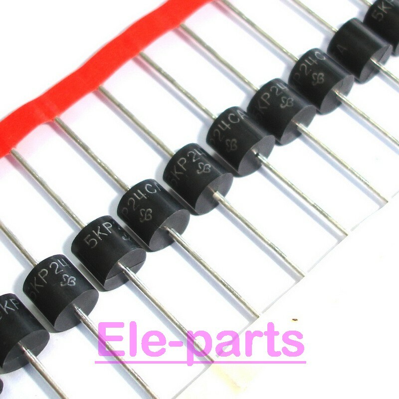 10 PCS 5KP24CA R-6 5KP24  Transient Voltage Suppression Diodes Chip