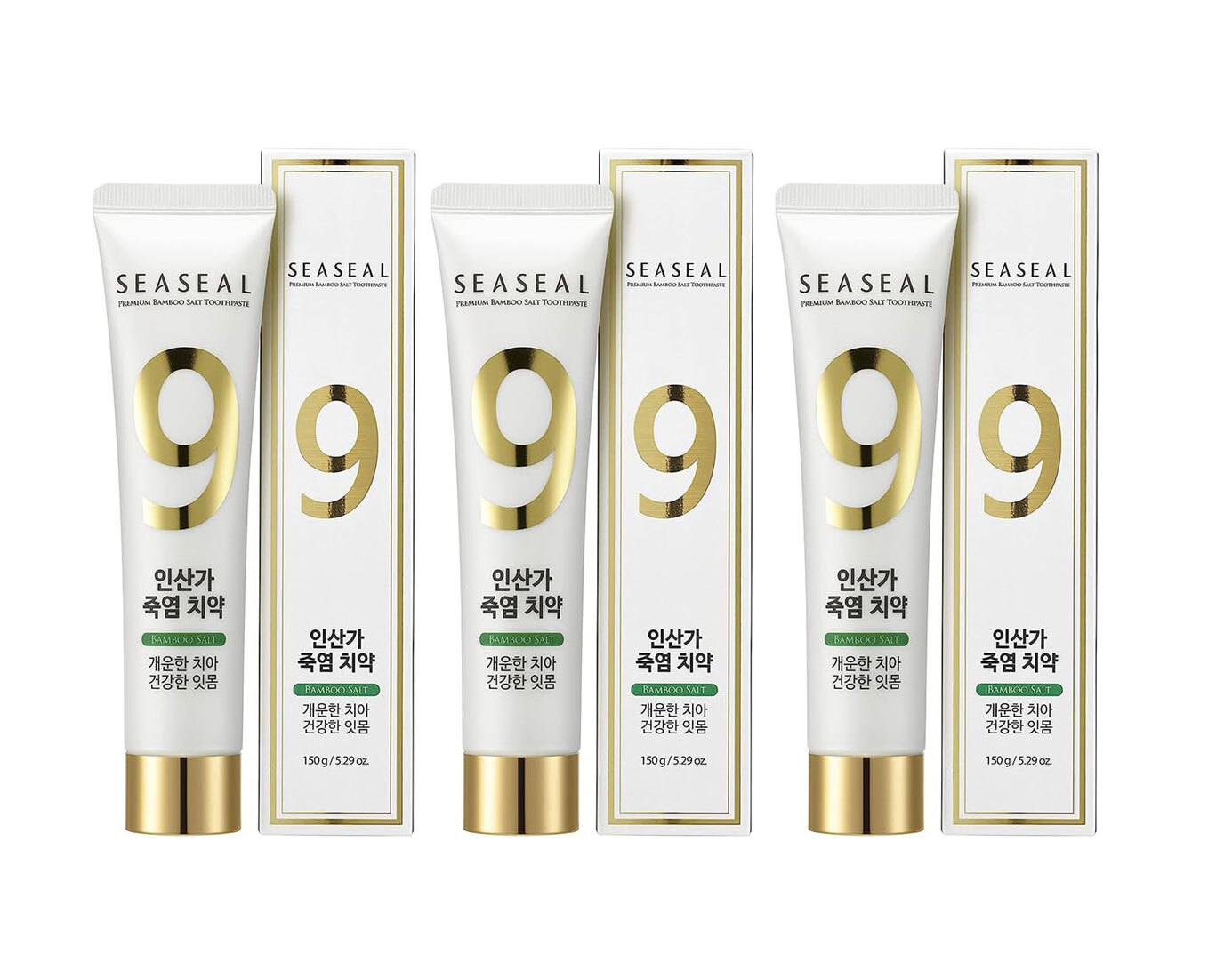9 Times Roasted Seaseal Bamboo Salt Fluoride-Free Toothpaste For Gums and Teeth