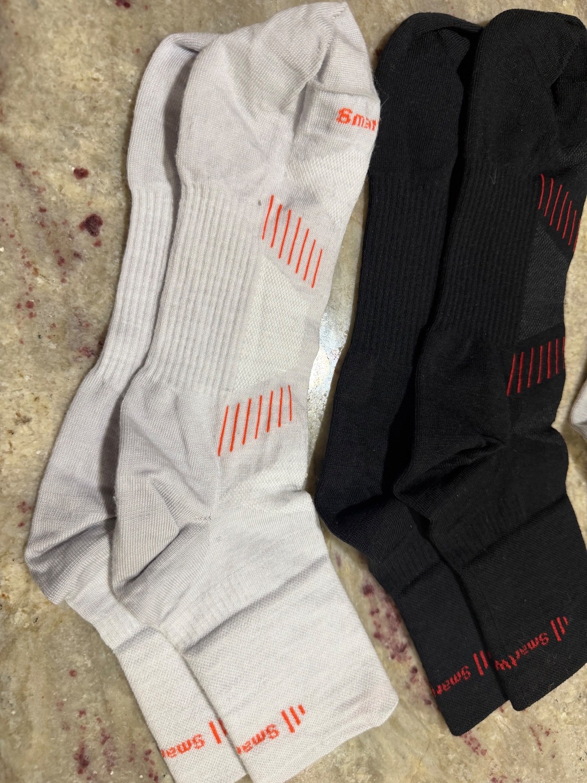 New Lot-4 Pairs Men's Smartwool Wool Cycling Bike Socks XL 12-14.5 Discontinued