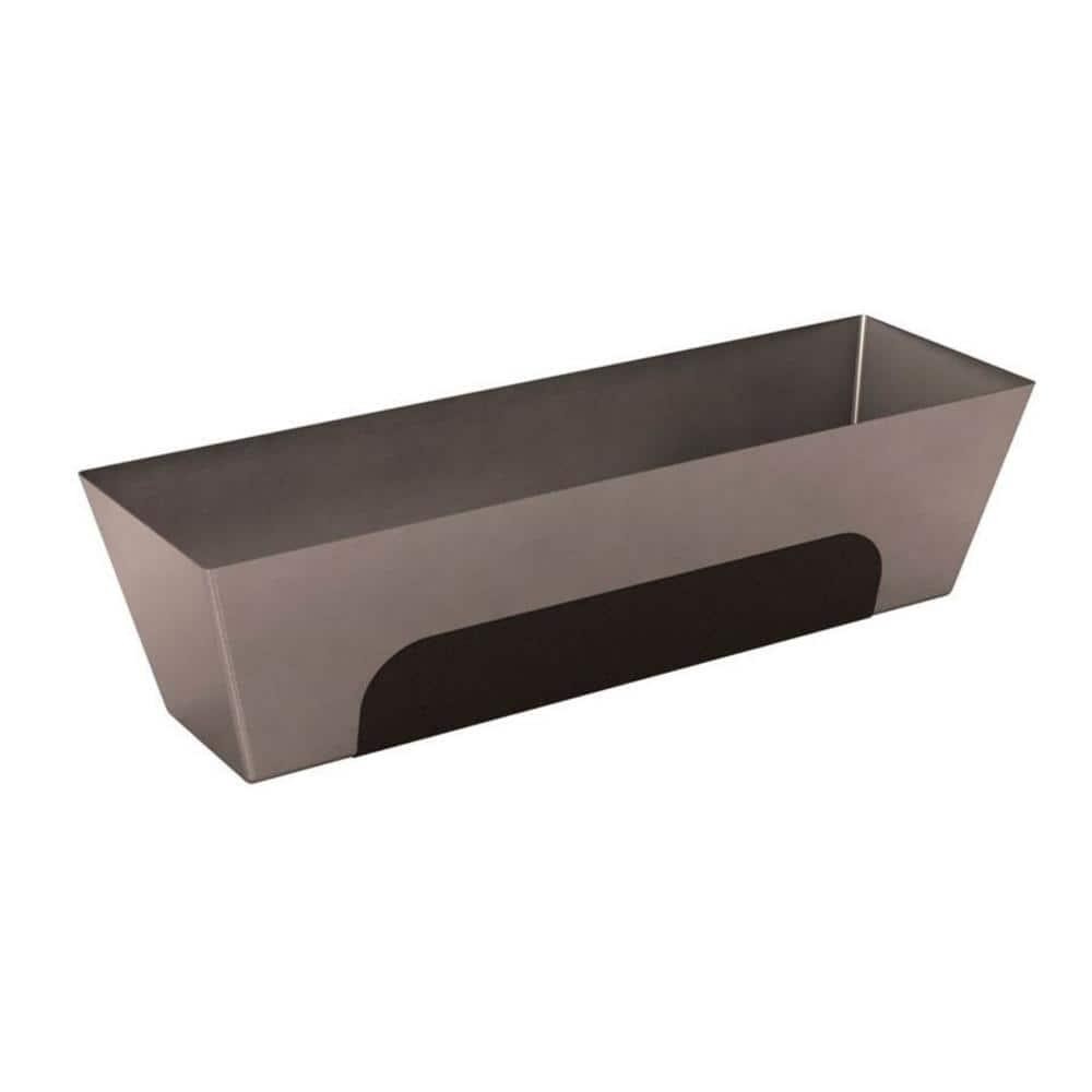 Bon Tool Mud Pan 14" Stainless Steel Heli-Arc Non-Slip Grip Professional Grade