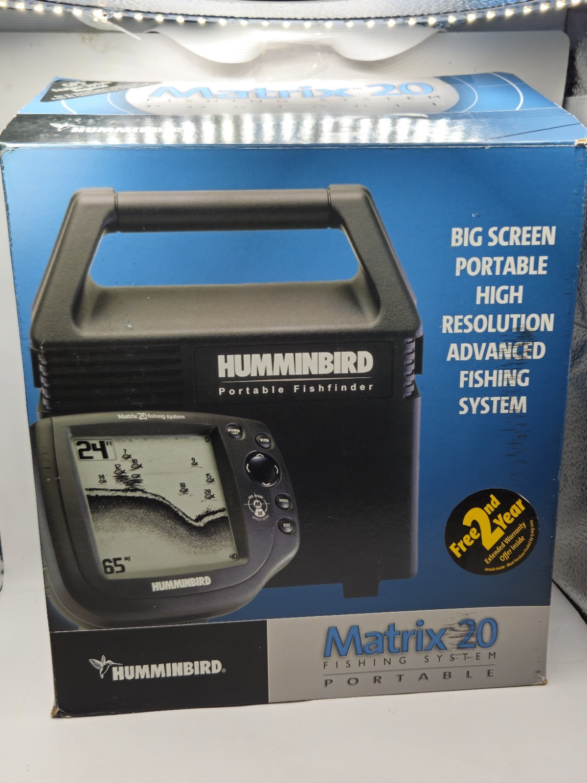 Humminbird Matrix 20 Portable Fishfinder*Not Tested*Sold As Is* W/Box Manuals