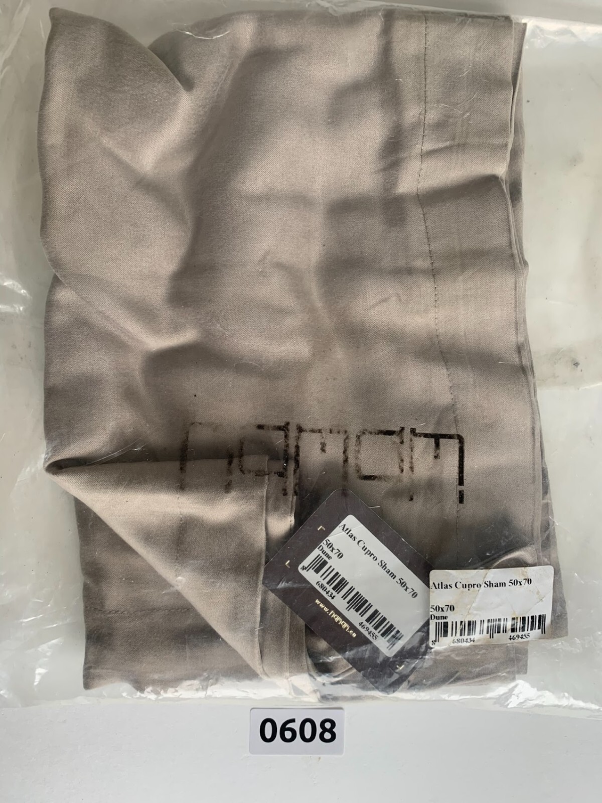 Hamam Atlas Cupro Sham 50cm x 70cm Dune Quanity 1 NWT