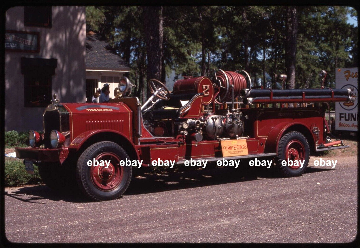 Unknown 1927 Foamite Childs pumper Fire Apparatus Slide.