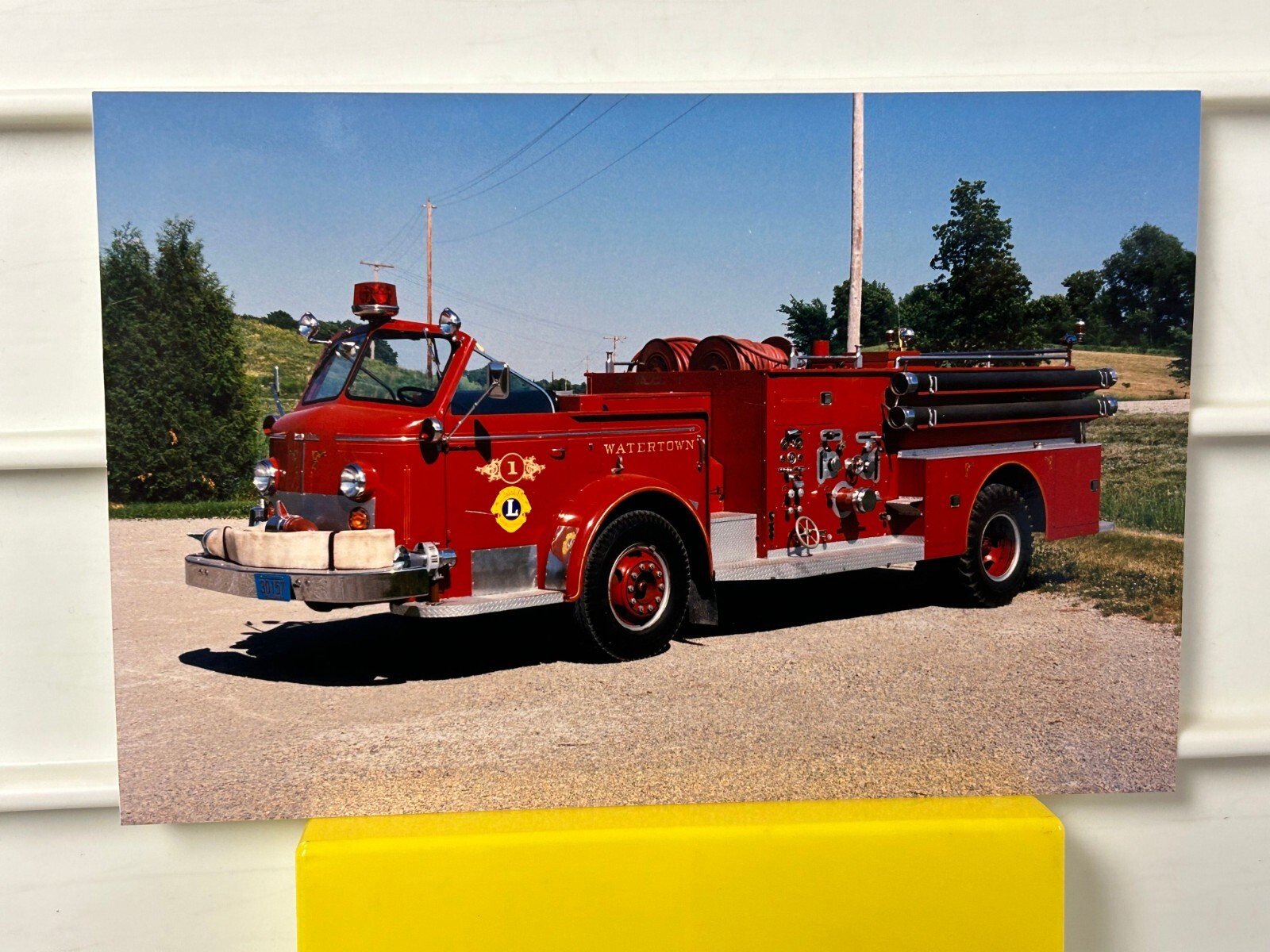 Watertown WI 1957 American La France pumper 4x6 print A34