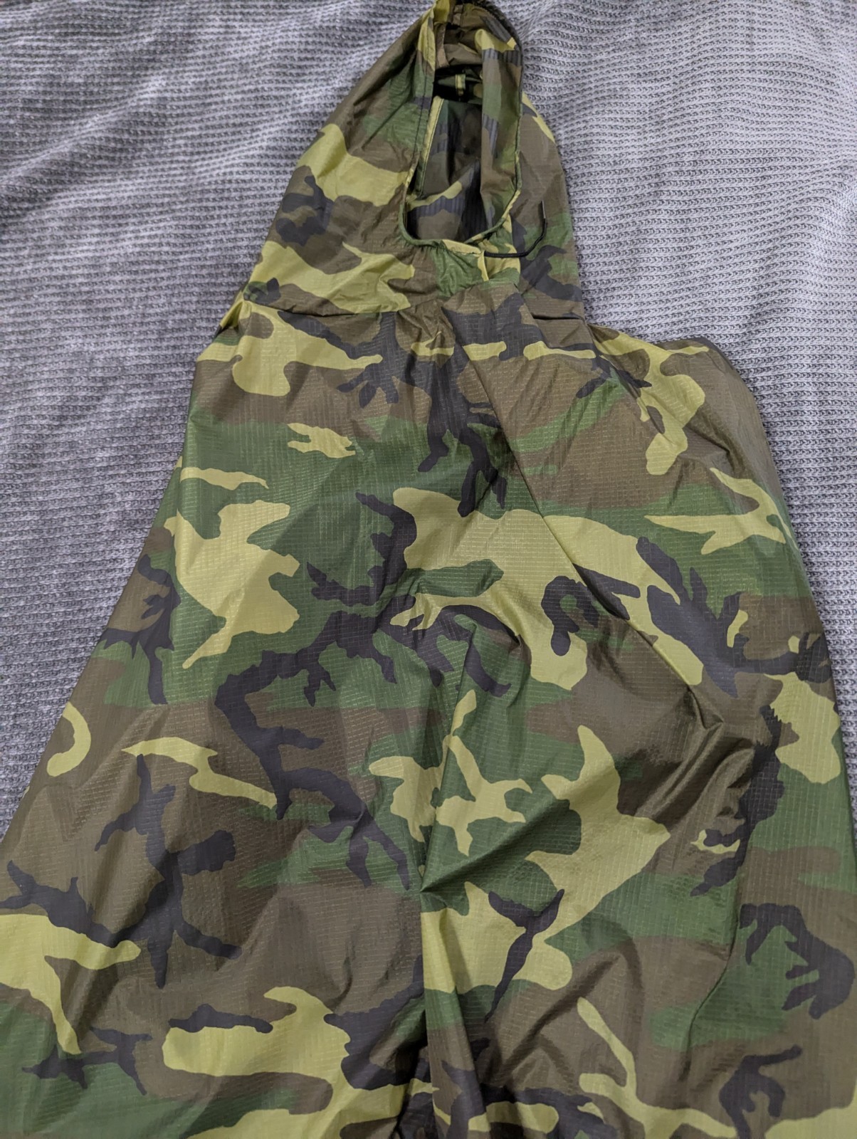 Vintage Camouflage Poncho Tent By Field line Made In U.S.A Size Regular