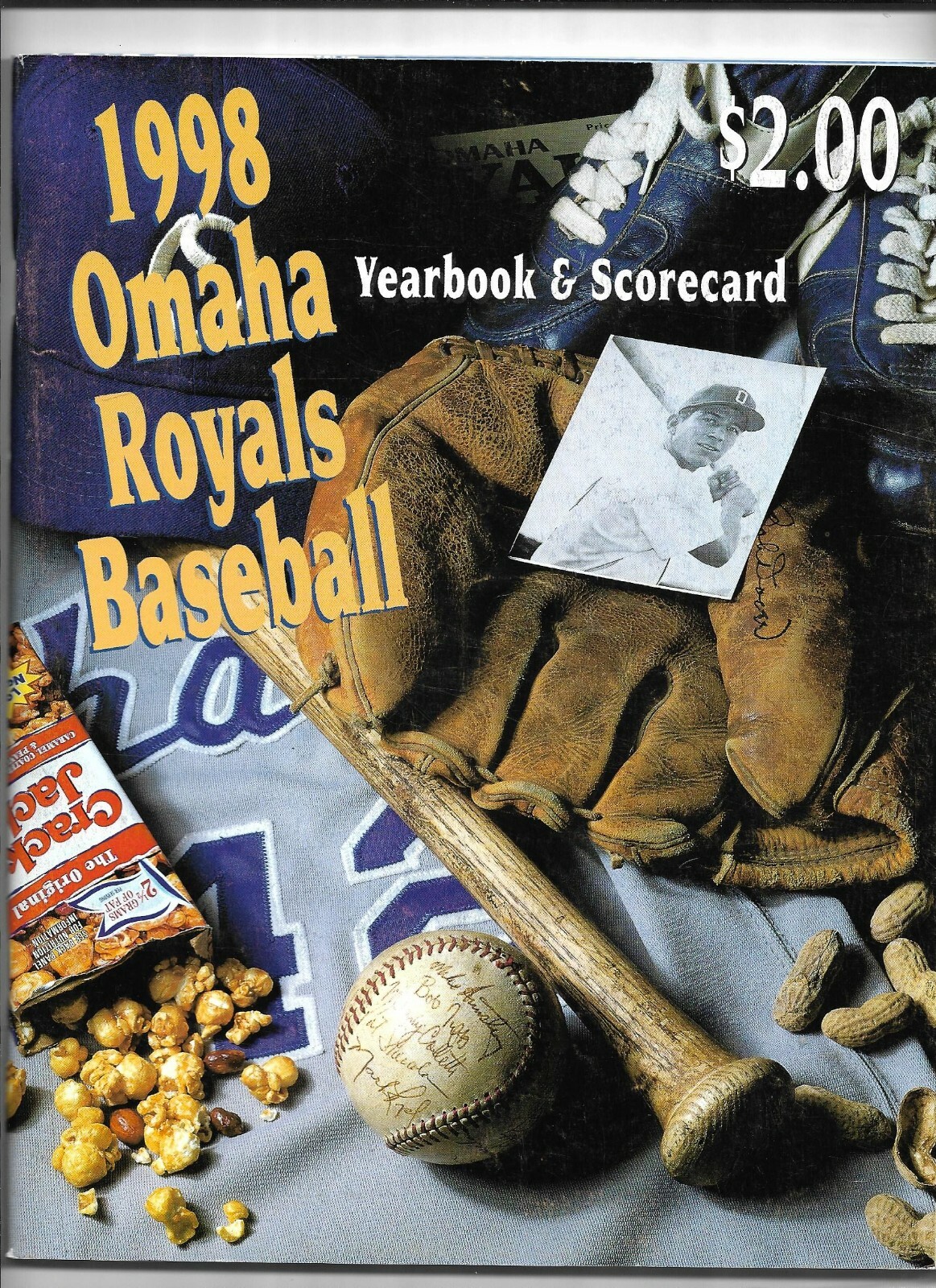 1998 Omaha Royals vs Colorado Springs Minor League Program--Jeremy Giambi   VG