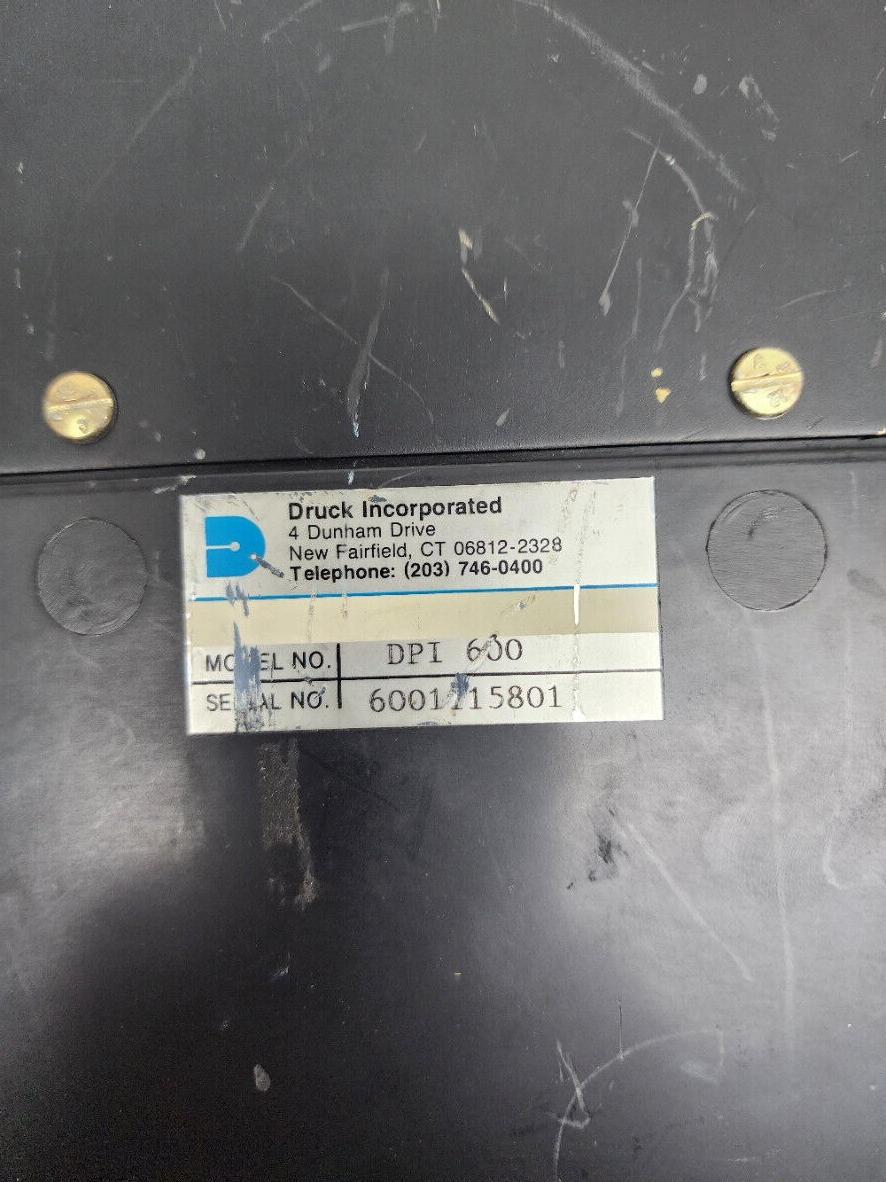 Druck/GE DPI 600 Digital Pressure Indicator/Calibrator (DPI600)