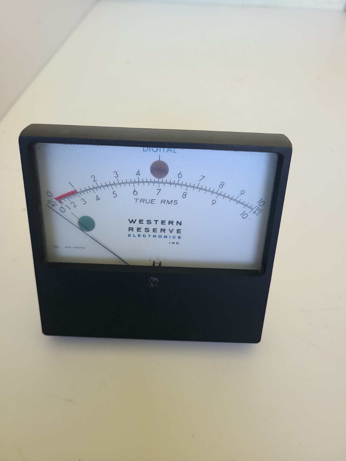Western Reserve Electronics Model 503 panel meter, TRUE RMS 0-10 AC/DC