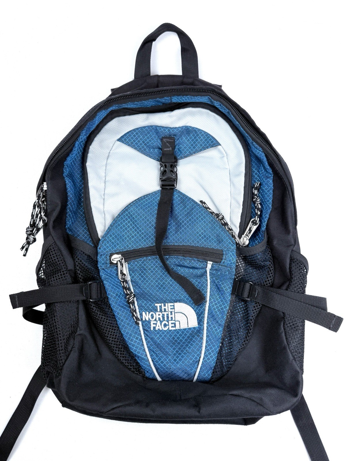 The North Face Blue/Gray Laptop School Hiking Backpack