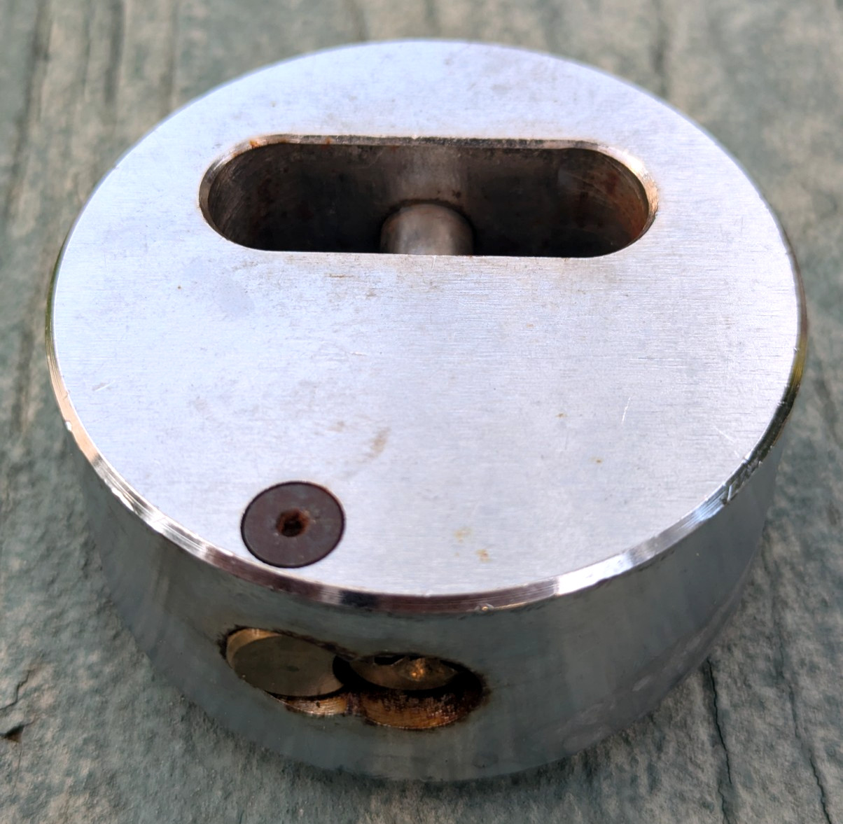Mobile Mini Storage Container Guard Lock Hockey Puck 2 Keys