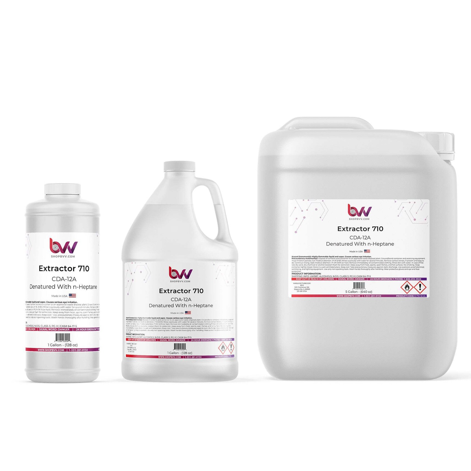 BVV CDA-12A Denatured Ethanol With N-Heptane 200 Proof