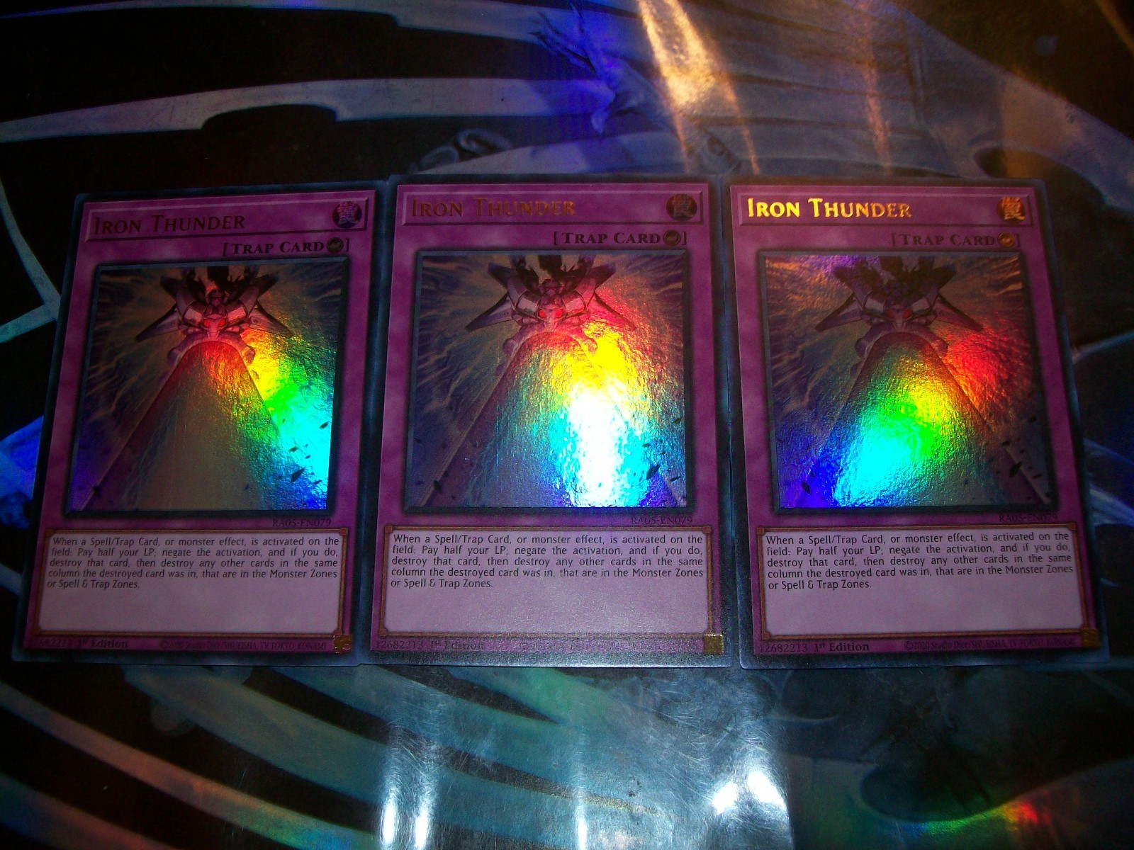 3x Iron Thunder 1st Edition Ultra Rare RA05-EN079 Yu-Gi-Oh!