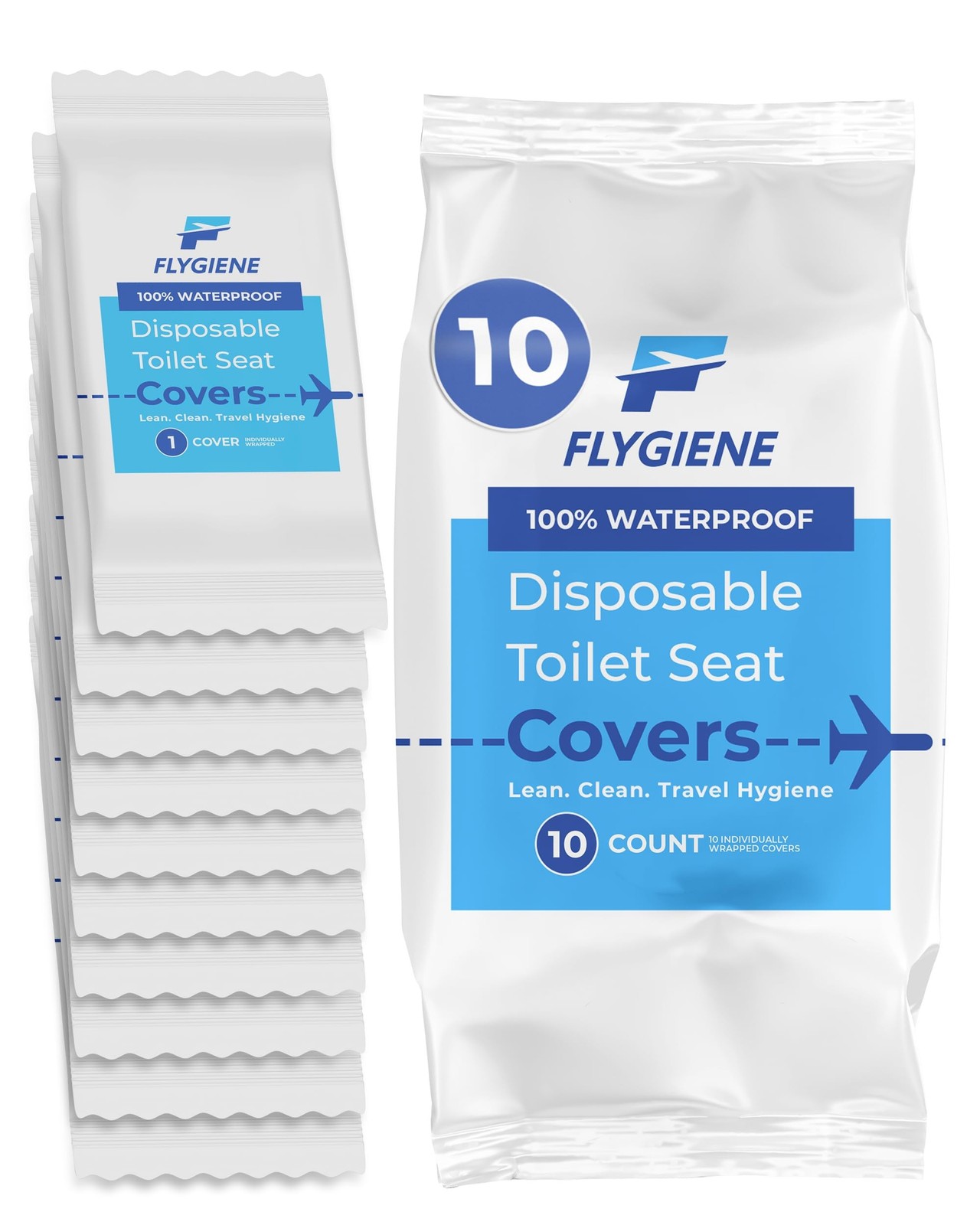 Disposable Toilet Seat Covers for Travel – Waterproof, Tear-Resistant XL T