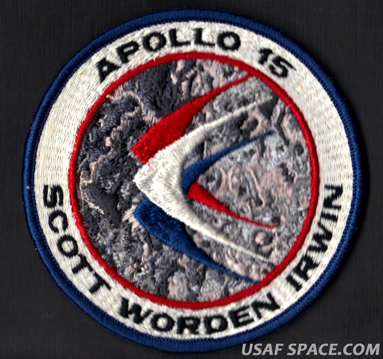 APOLLO 15 LION BROTHERS VINTAGE ORIGINAL NASA Hallmarked CLOTH BACK SPACE PATCH
