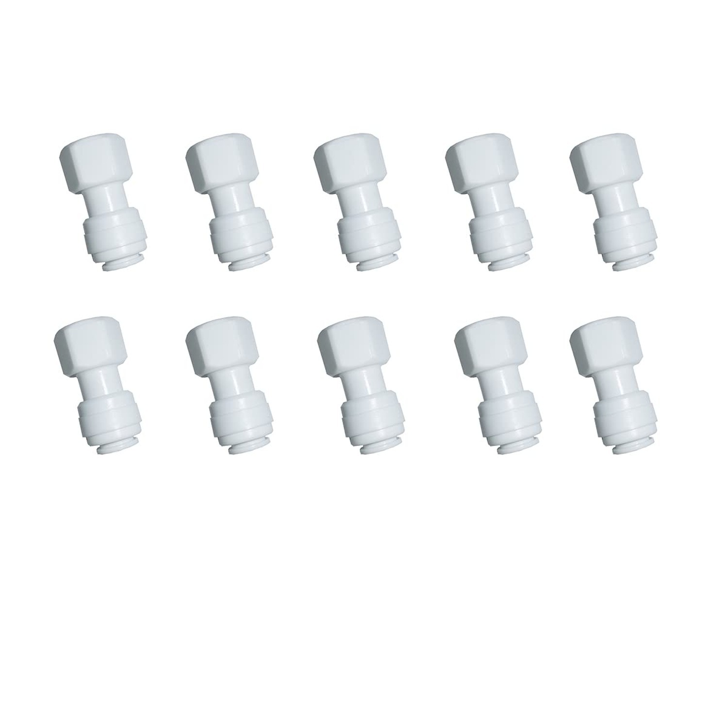 YZMSZ Straight 3/8" Female Thread to 3/8" OD Tube Quick Connector Tubing Fitt...