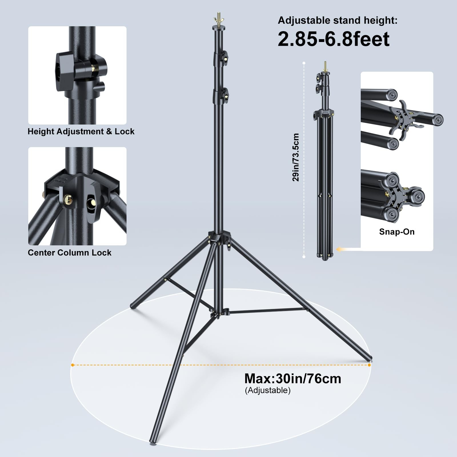 Linco Lincostore Backdrop Stand For Parties Kit 10X7 Ft Adjustable Back Drop