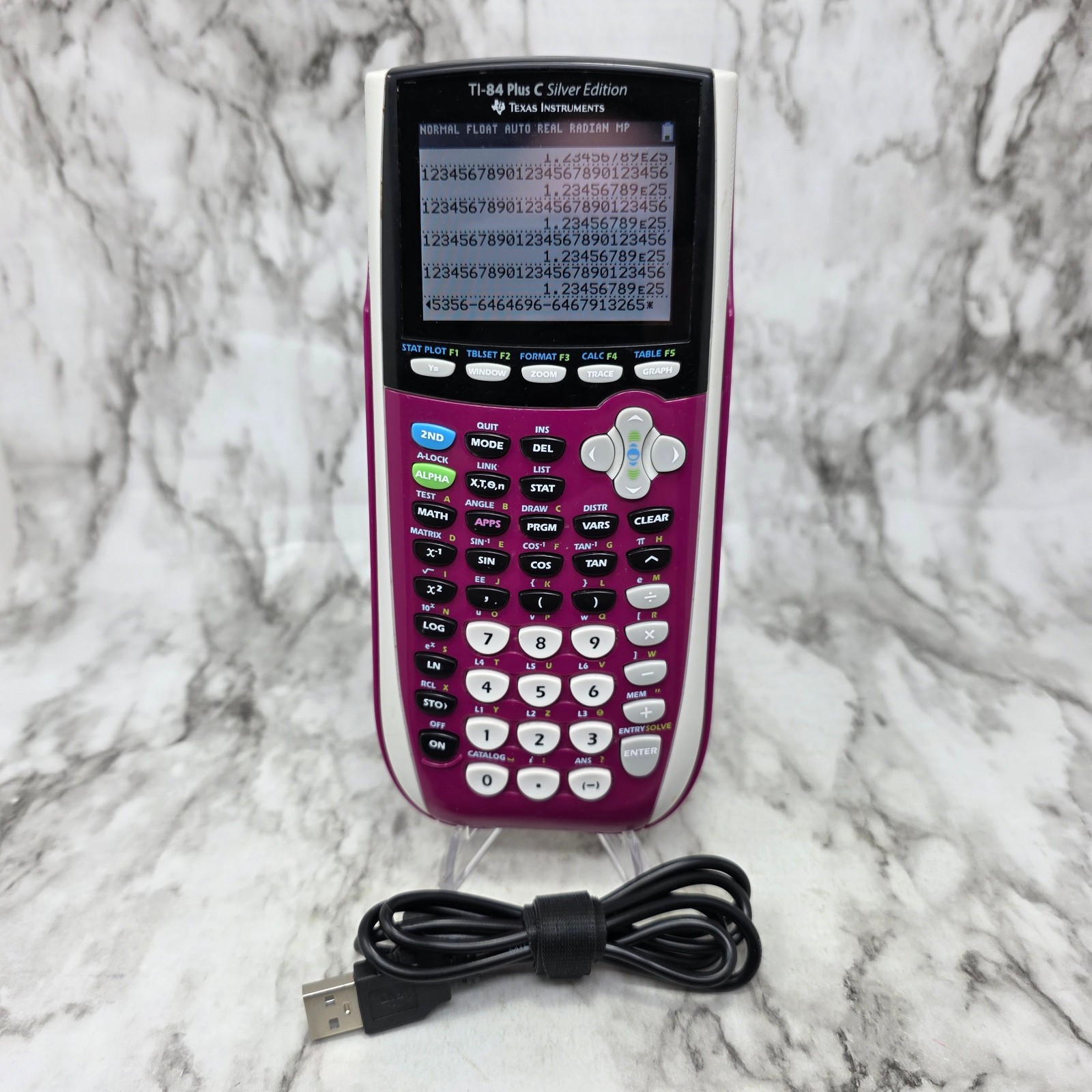 Texas Instruments TI-84 Plus C Silver Edition Graphing Calculator Pink