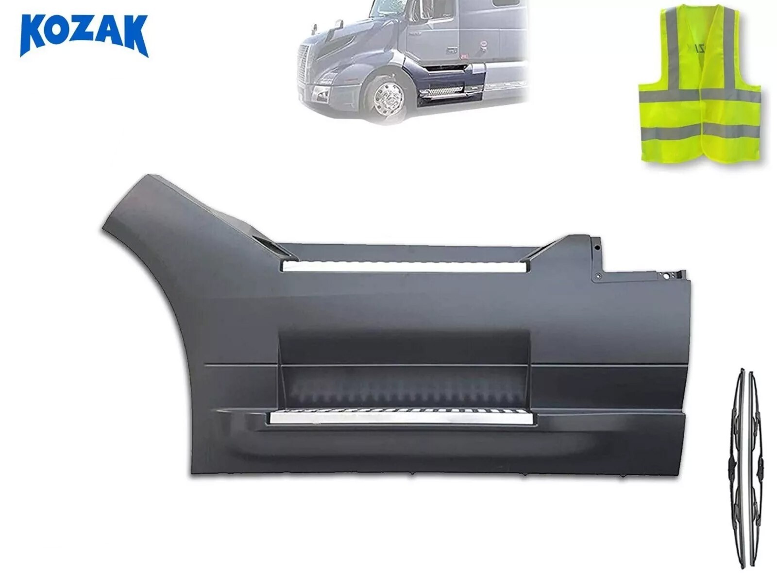 Front Fairing Step Panel Left Driver w/ Steps Compatible with Volvo VNL 2018+