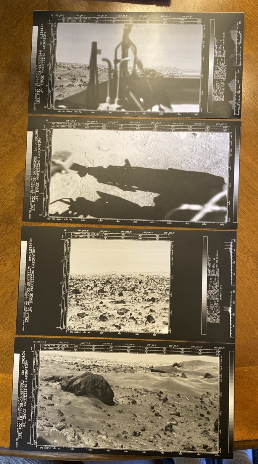 NASA VIKING LANDER 1 Mars JPL Photo Set -- Lot of 4 Space Travel