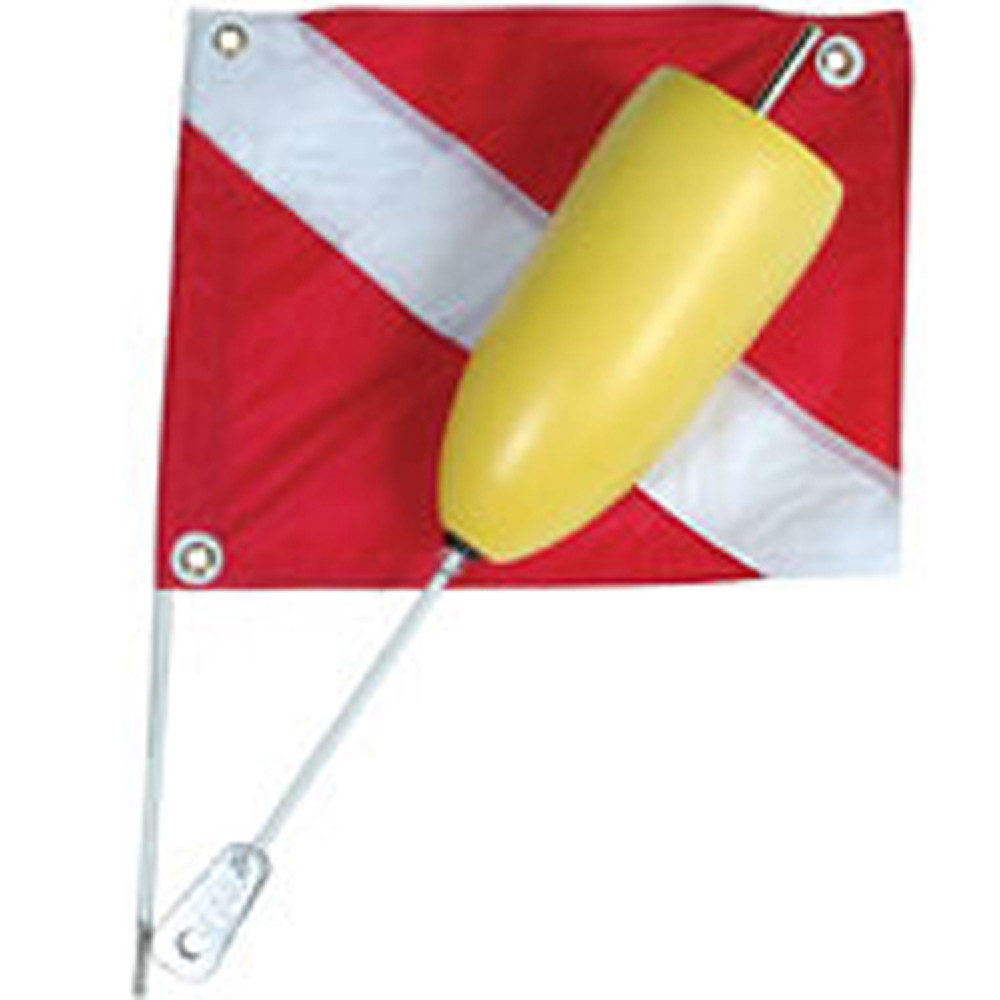 JCS Torpedo Foam Dive Float with 14x18 Nylon Dive Flag