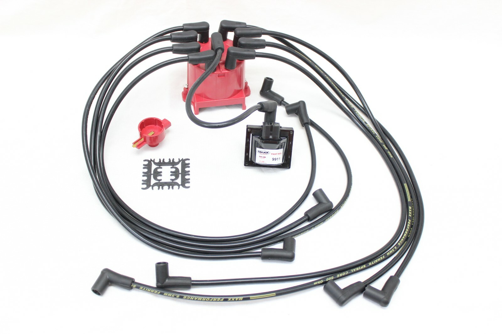 Distributor Cap 8.5mm Spark Plug Wires Coil 1987-95 Chevy Truck 5.0L 5.7L V8 TBI