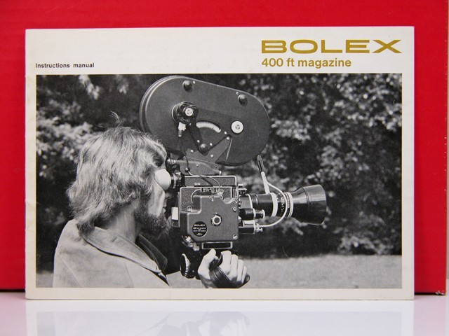 BOLEX 400 Foot 16mm Film Magazine INSTRUCTION MANUAL Original Nice!