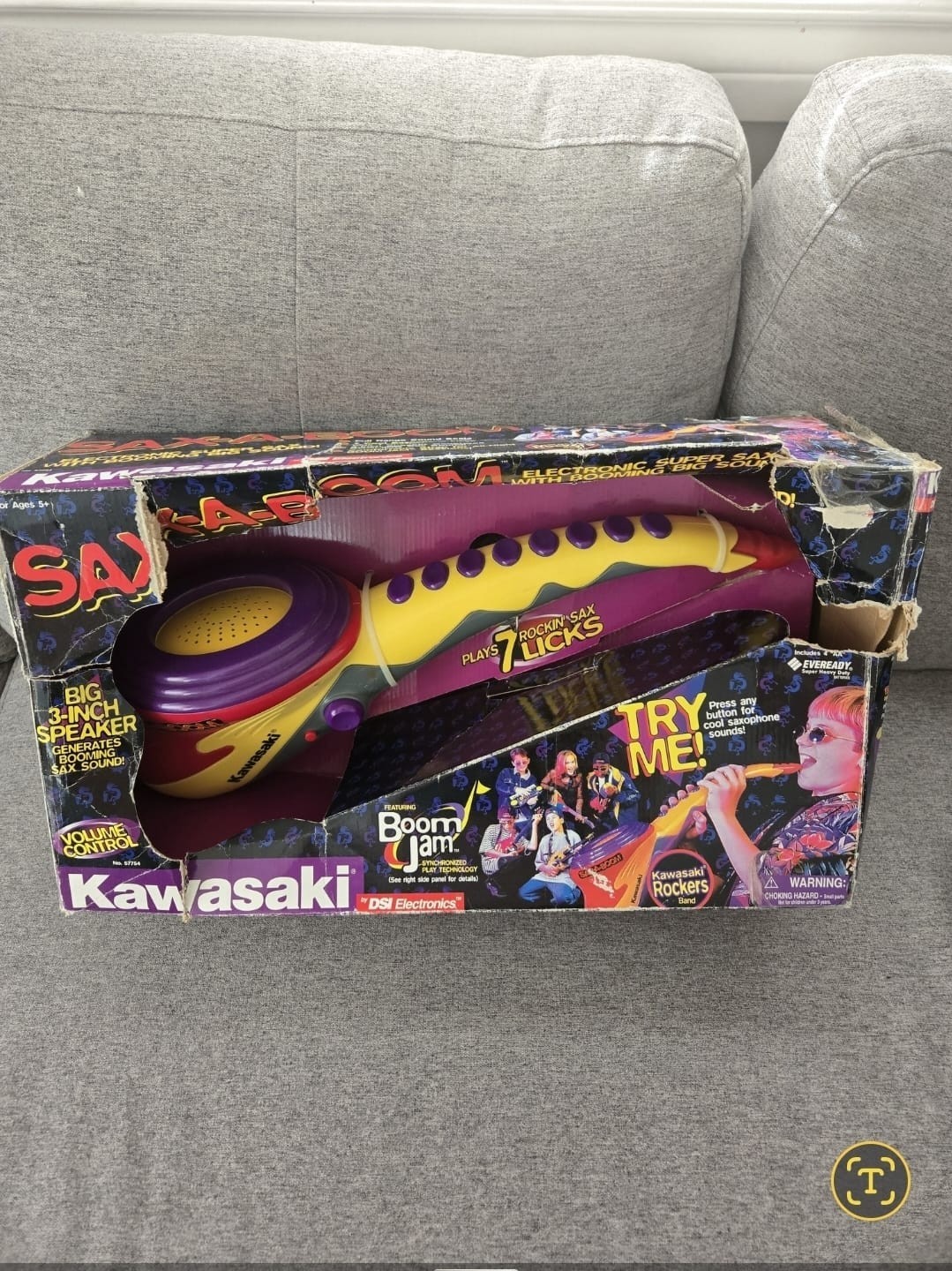 Rare Kawasaki SAX-A-BOOM 1999 Vintage New in Box, UNTESTED, EXCELLENT CONDITION
