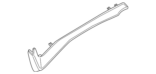 Genuine Volkswagen Instrument Panel Molding 57N-858-061-QDY