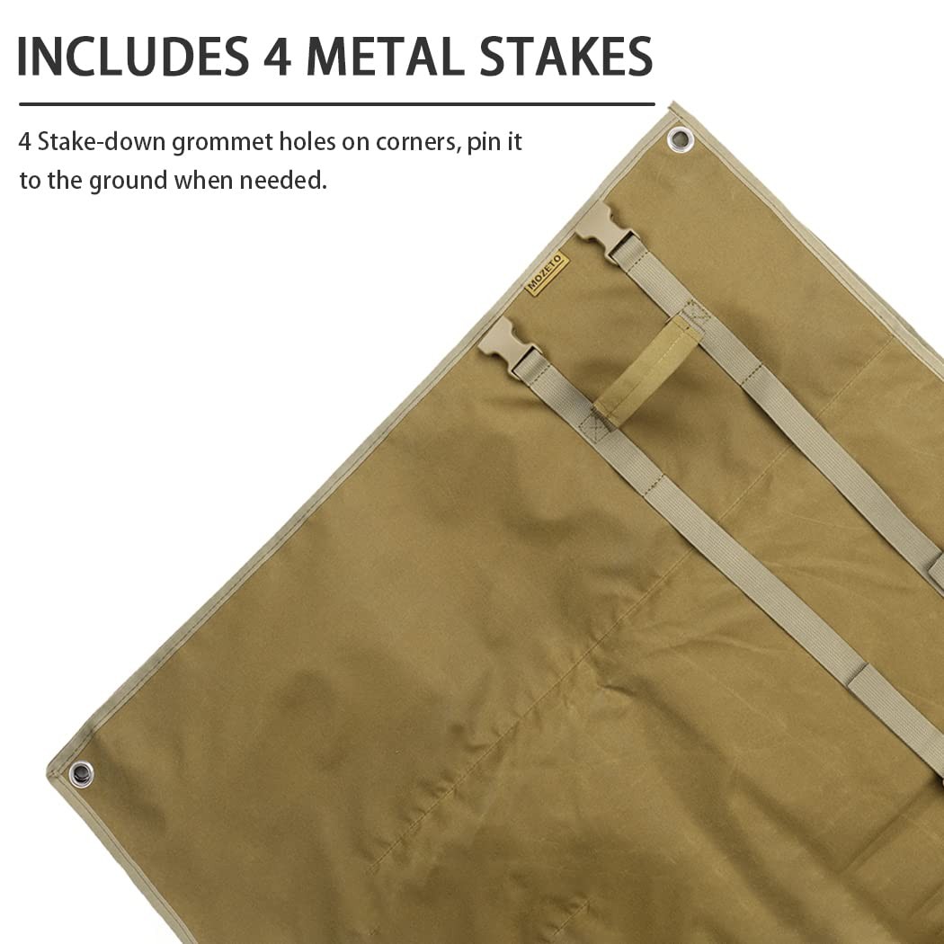 MOZETO Large Foldable Padded Shooting Mat - Hunting Range Accessories