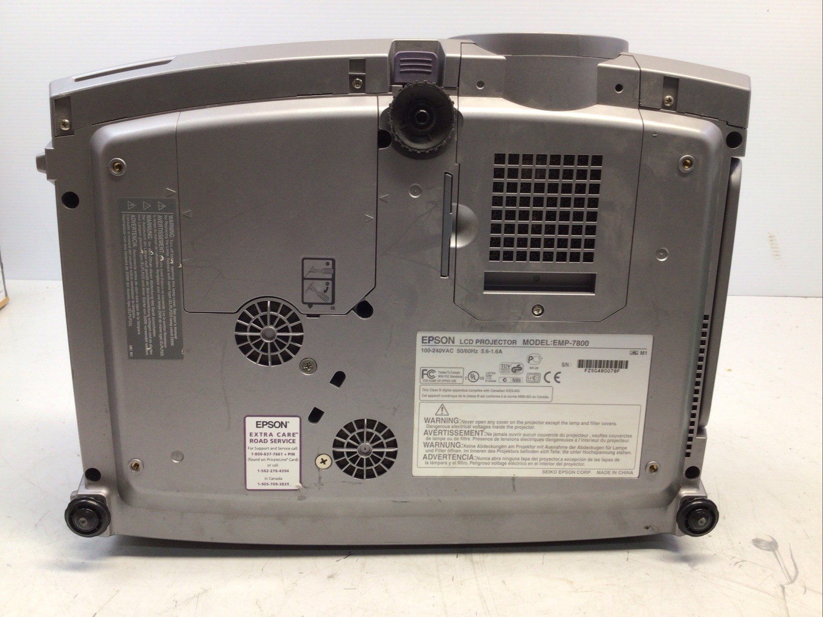 Epson LCD Projector Model Emp-7800