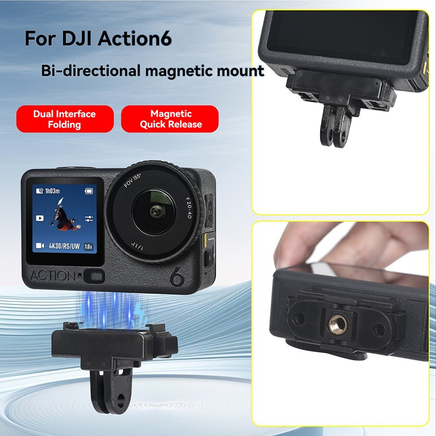Magnetic Adapter Folding Quick-Release Parts for ACTION 6
